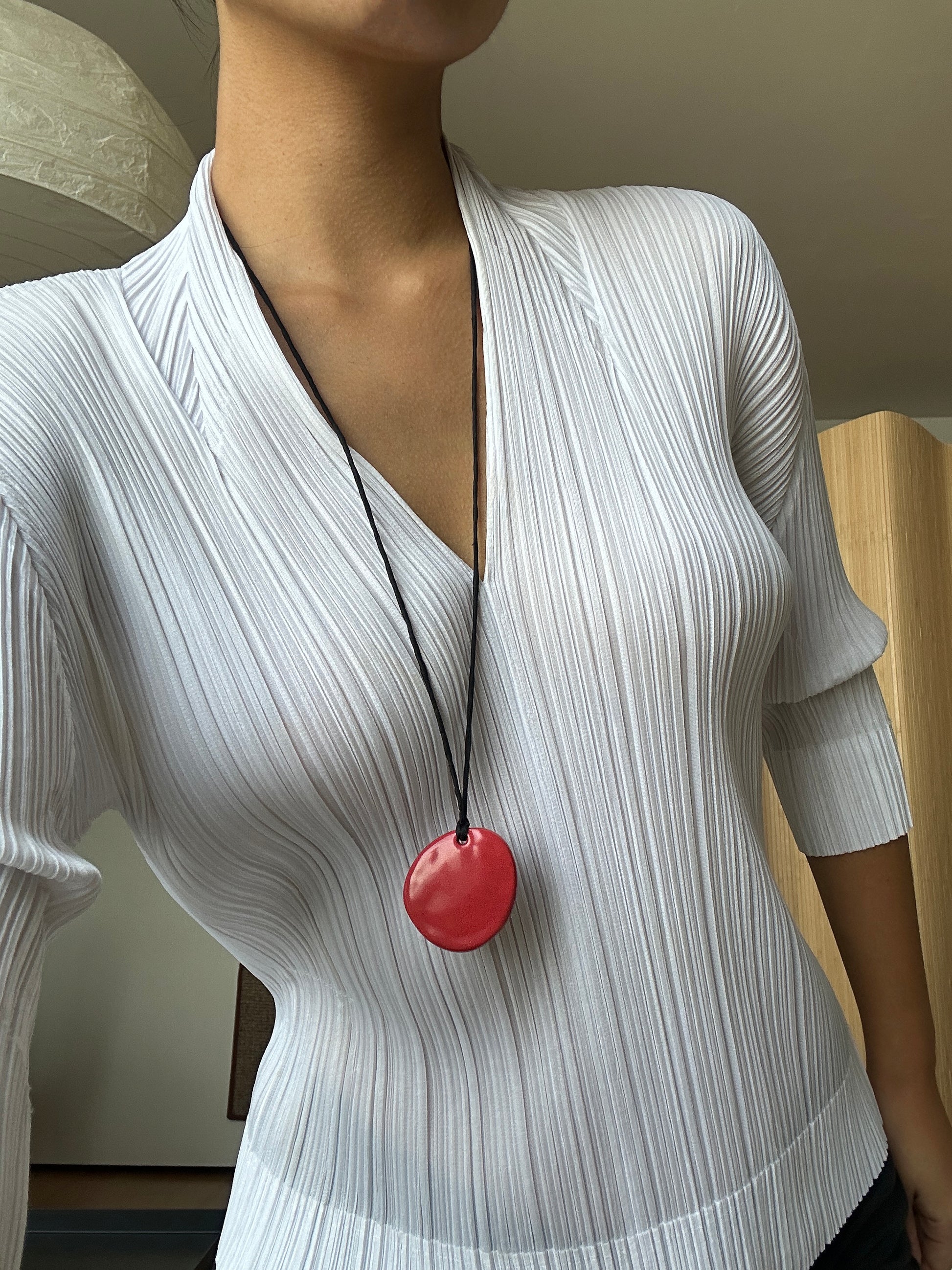 Poppy Porcelain Necklace - Sagu